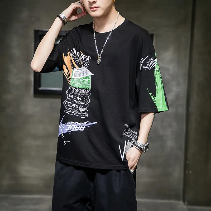 2020 Мужская куртка Футболка тренд моды одежда Дышащие футболки топы|Мужские