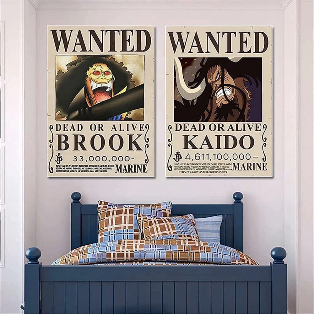 Аниме One Piece 10 шт./компл. разноцветные винтажные постеры украшение для детской