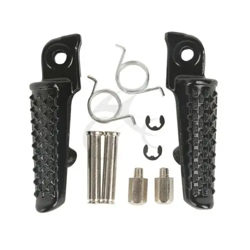 Motorcycle Front Footrest Footpegs For Yamaha Honda Kawasaki Left Right Aluminum black 6 styles 1pair | Автомобили и мотоциклы