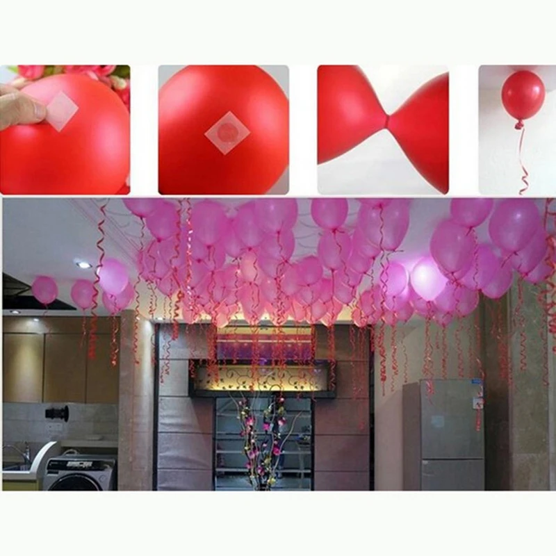 

Promotion! 20PCS 100 Points Balloon Attachment Glue Dot Attach Balloons to Ceiling or Wall Balloon Stickers Party Decoration