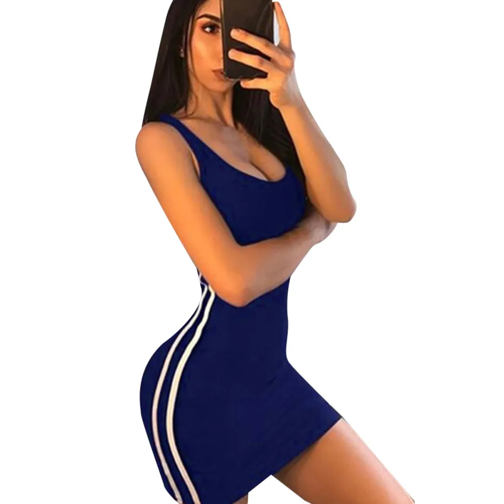 Женское летнее платье пляжное обтягивающее женское праздничное без рукавов