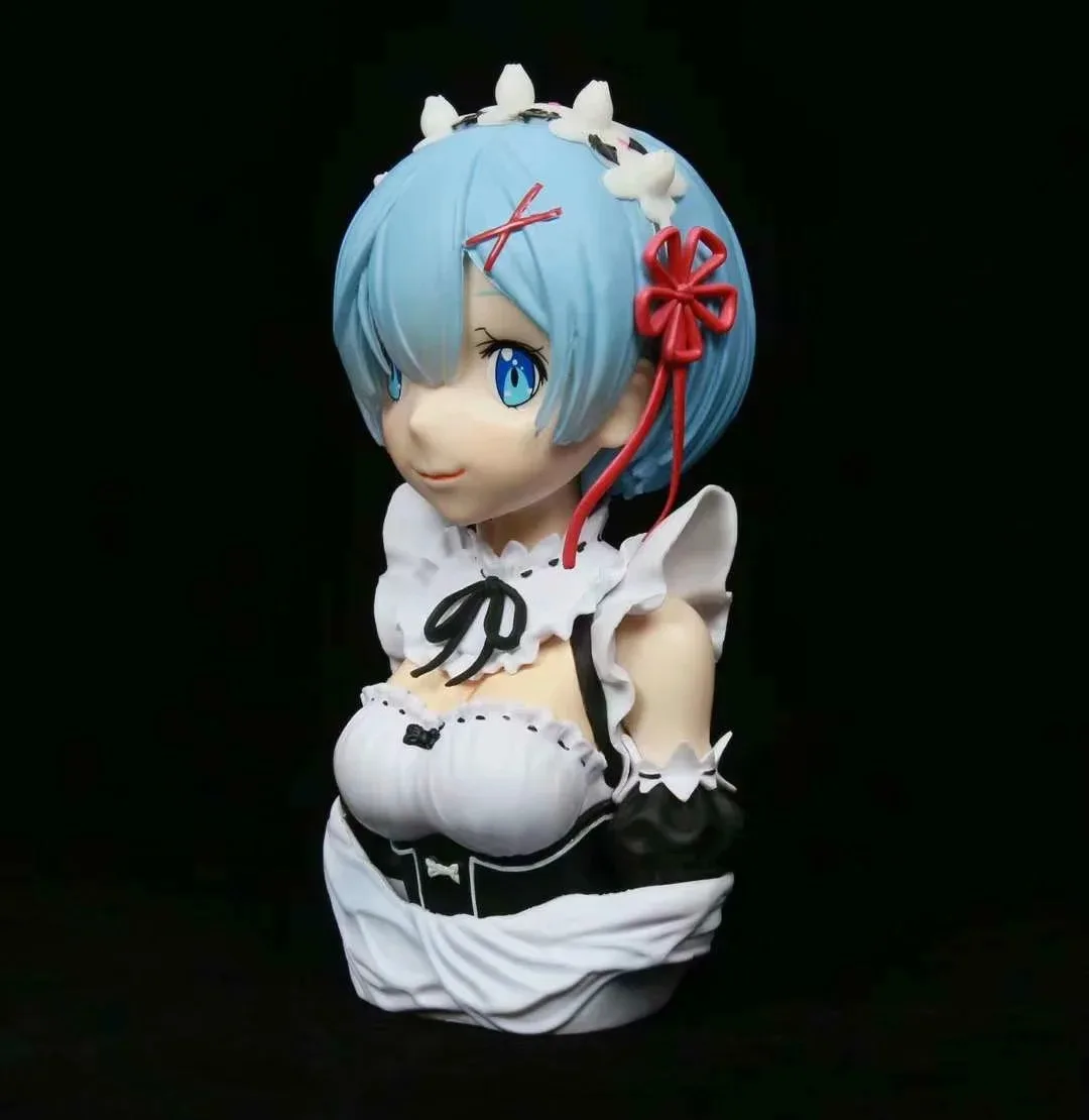 Японское аниме Re:ZERO начало жизни в другом мире Рем рам голова бюст портрет