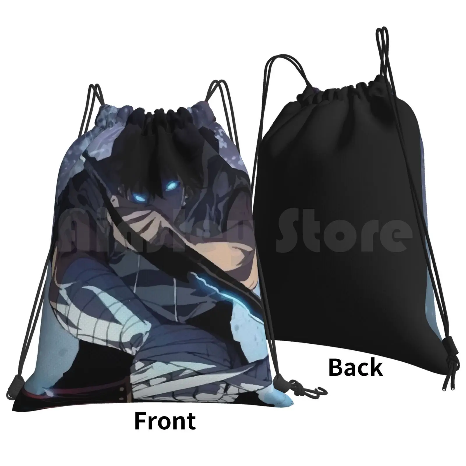 Рюкзак Igris сумка на шнурке спортивная для верховой езды скалолазания Sung Jin Woo Manga