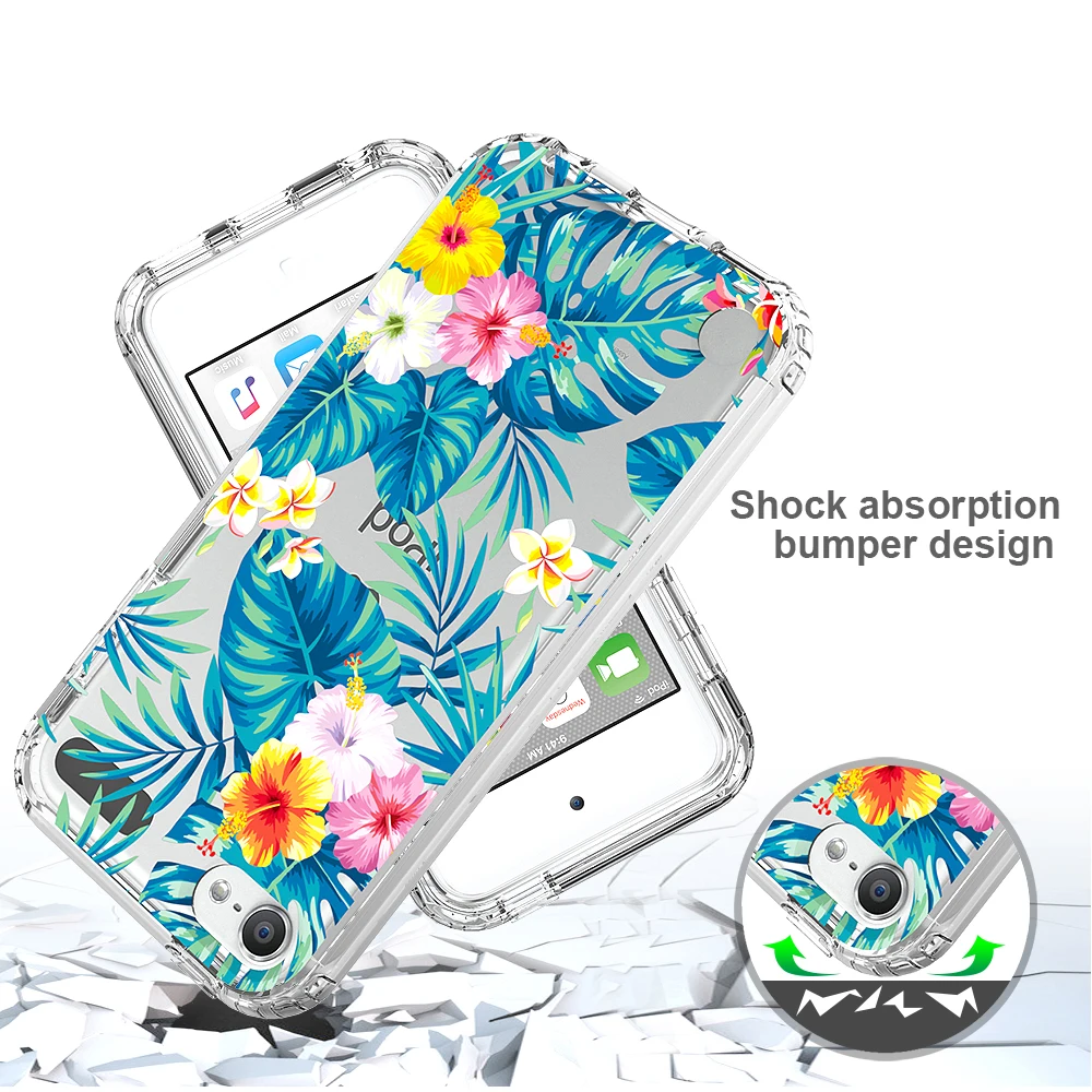 2 в 1 прозрачный чехол для Apple iPod Touch 5 6 7|Бамперы| |