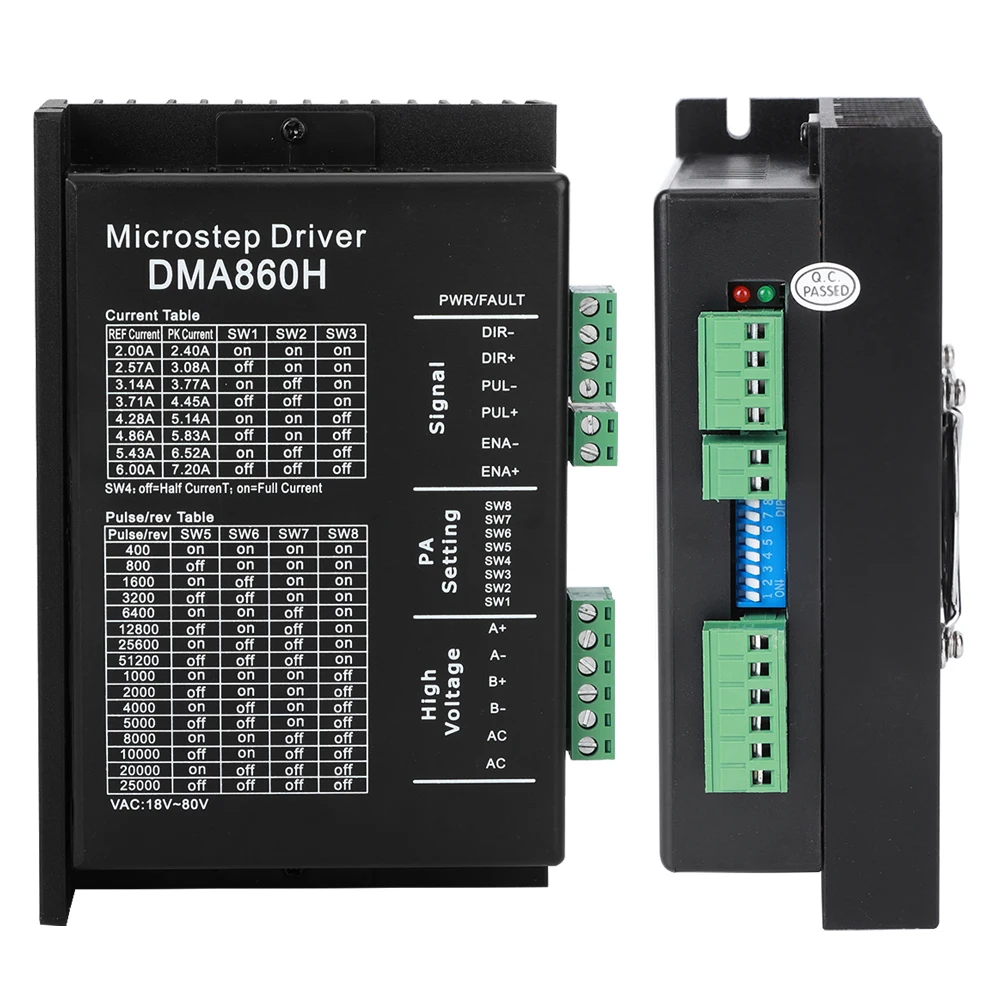 Stepper Motor Driver MA860H Microstep 256 2phase 18-80VAC 7.2A for NEMA23 NEMA34 | Обустройство дома