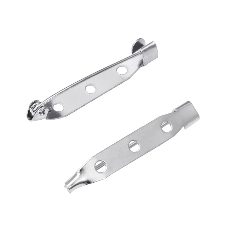 

200PCS Brooch Clip Base Pins 15/20/25/30/35/40mm Safety Pins Brooch Settings Blank Base for DIY Jewelry Crafts Making Supplies
