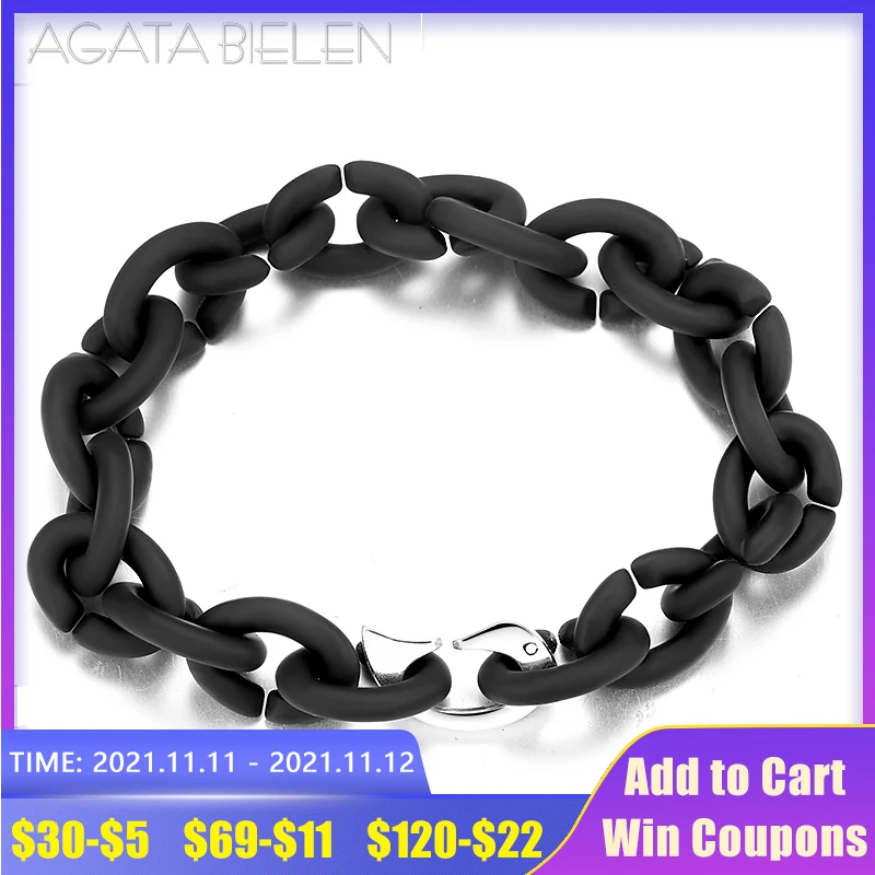 

Round shape Beads Men Bracelet color lake black Hard Rubber Fashion accessories for women handmade Bracelets