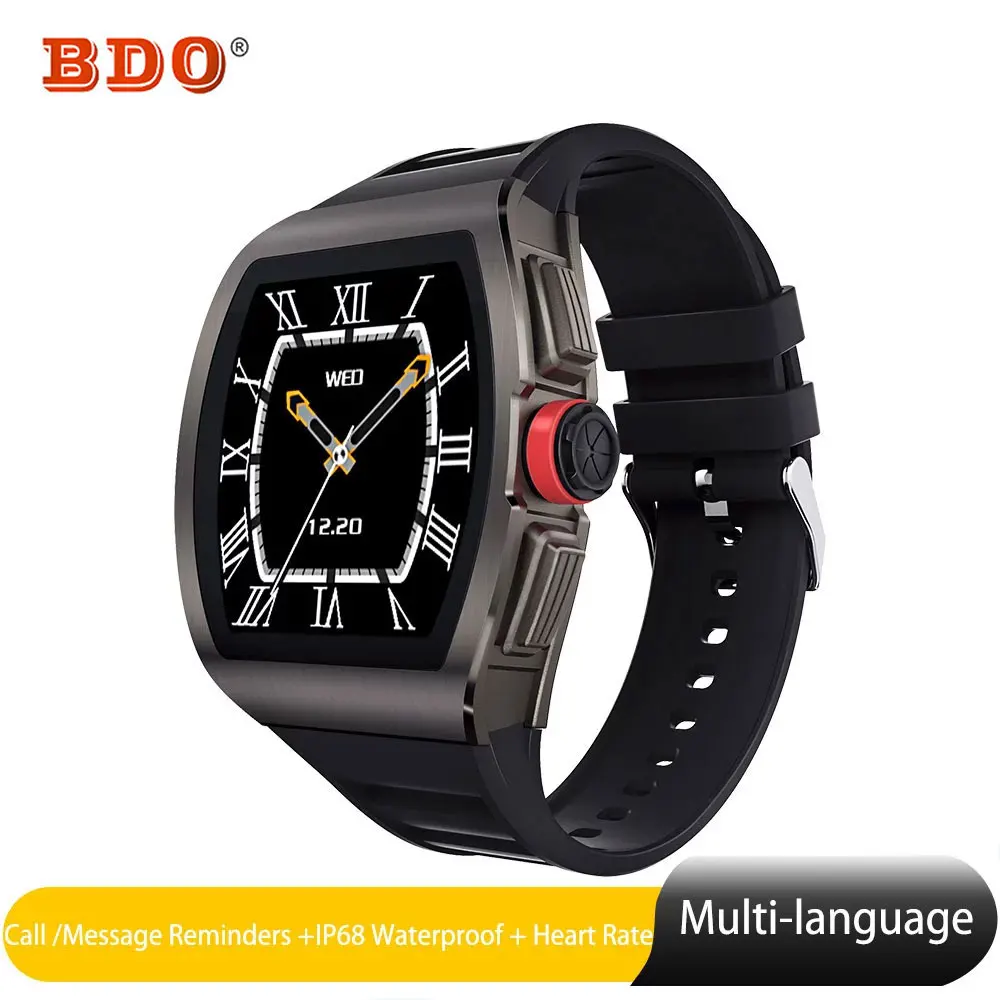 

M1 Smar Watch Men Bluetooth watch Smart Calls Reminder Heart Rate Blood Pressure IP68 Waterproof 10 Models Sport for Android iOS