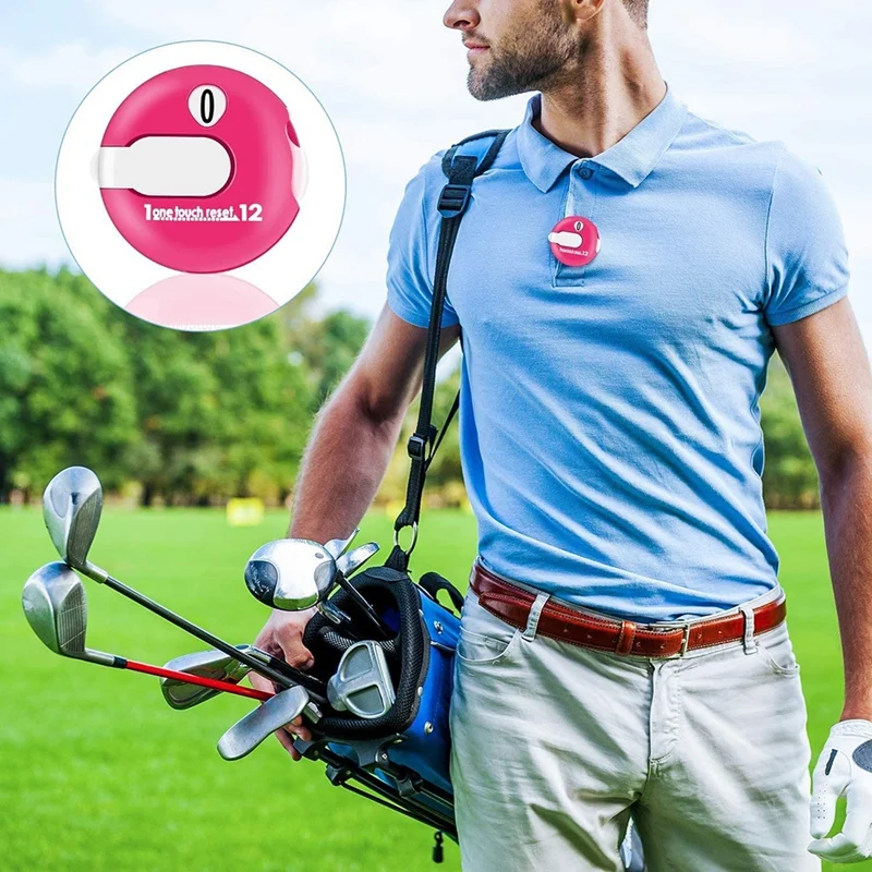 

2 PCS Mini Golf Counter Clicker Golf Stroke Counter Keeper with One Key Reset Handheld Score Counter for Golf Sports