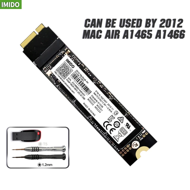 New 256GB SSD For 2012 Macbook Air A1465 A1466 Md231 Md232 Md223 Md224 Solid State Drive MAC SSD