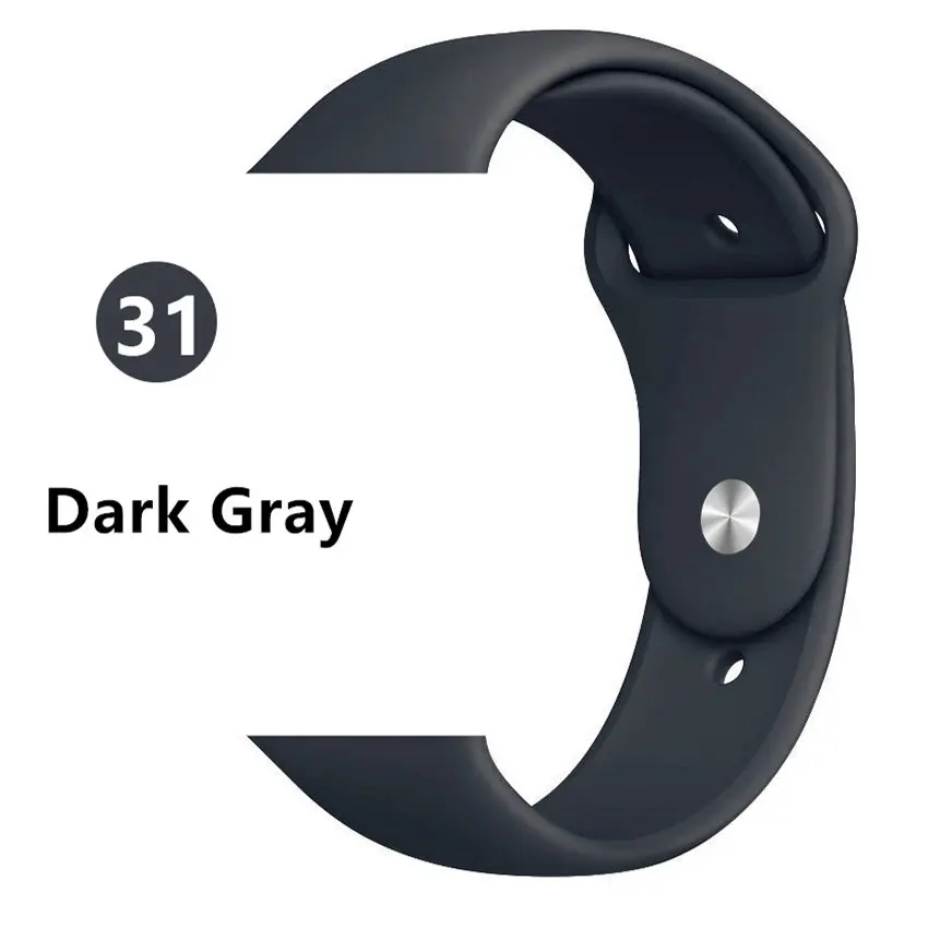 Gray Lbiaodai ремешок для apple watch 4 3 apple watch band apple watch ремешок 44mm 40mm iwatch band 42mm 38mm спортивный силиконовый браслет ремешок для часов ремешки для apple watch 4 3 2 1 - Цвет ремешка: Gray
