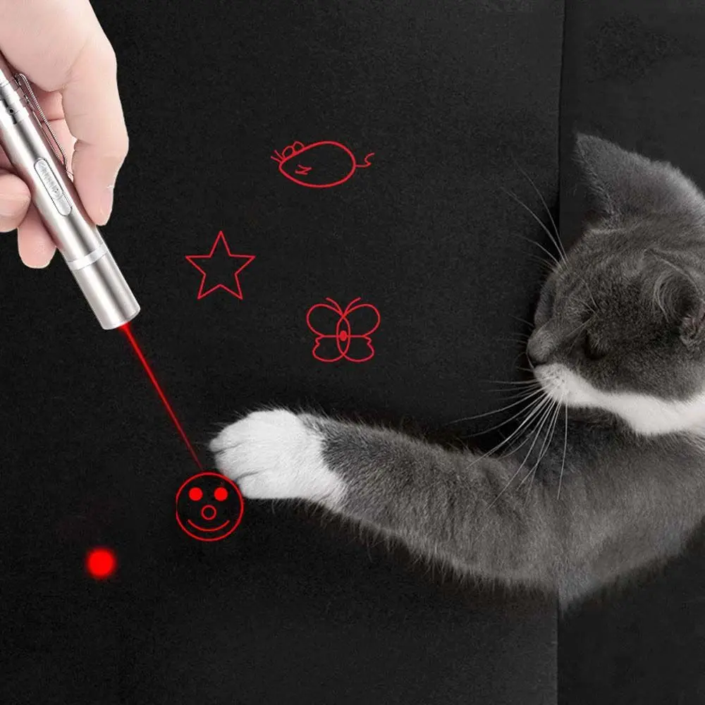 

Laser Teasing Cat Pen USB Charging Cat Tickle Flashlight Puzzle Pet Cat Tickle Toy Cat Laser Mascotas Cat Product Pet Supplies