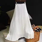 Женская винтажная осенне-зимняя юбка, женские бархатные элегантные пикантные облегающие плиссированные юбки с высокой талией, женские макси-юбки