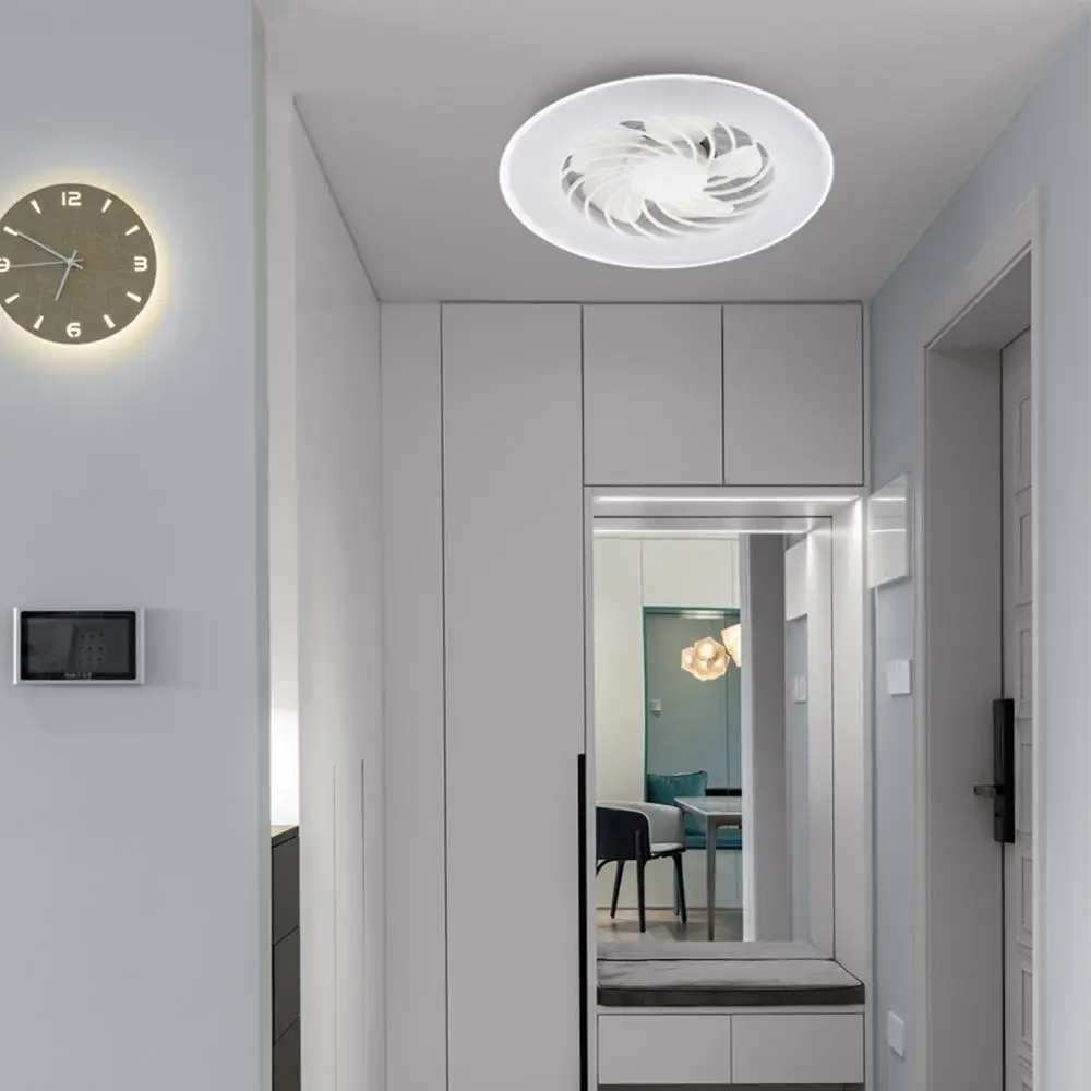 Современная светодиодная потолочная лампа с вентиляторами E27 12 Вт 24