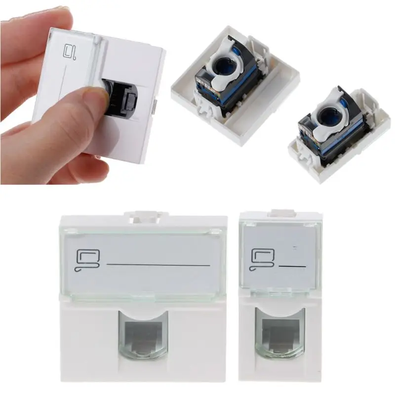 Информационный сетевой модуль CAT6 разъем RJ45 8P8C переходник Keystone Jack стандартная
