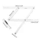 Линейка для рисования в масштабе 34 см, пантограф, складная линейка, редуктор, увеличитель, инструмент для рукоделия B85C