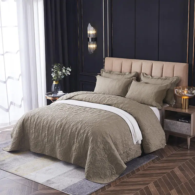

New Multifunctional Quilting Bed Cover For Water Washing Bedspread 3pcs Flatsheet Cover Bed