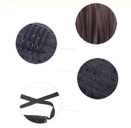 Прямые Синтетические накладные волосы ZM Омбре 24 дюйма накладной хвост из