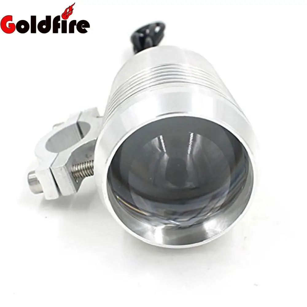 

Motorcycle Silver 12V U2 LED Light Driving Fog Spot Headlight Lamp For ATV Scooter Yamaha Suzuki Honda