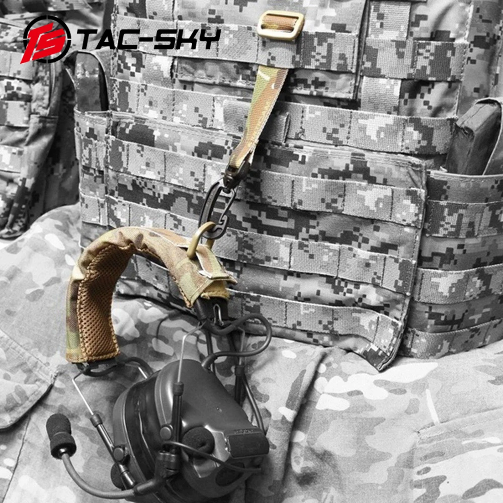Тактический головной убор MOLLE для охоты расширенная комбинированная гарнитура с