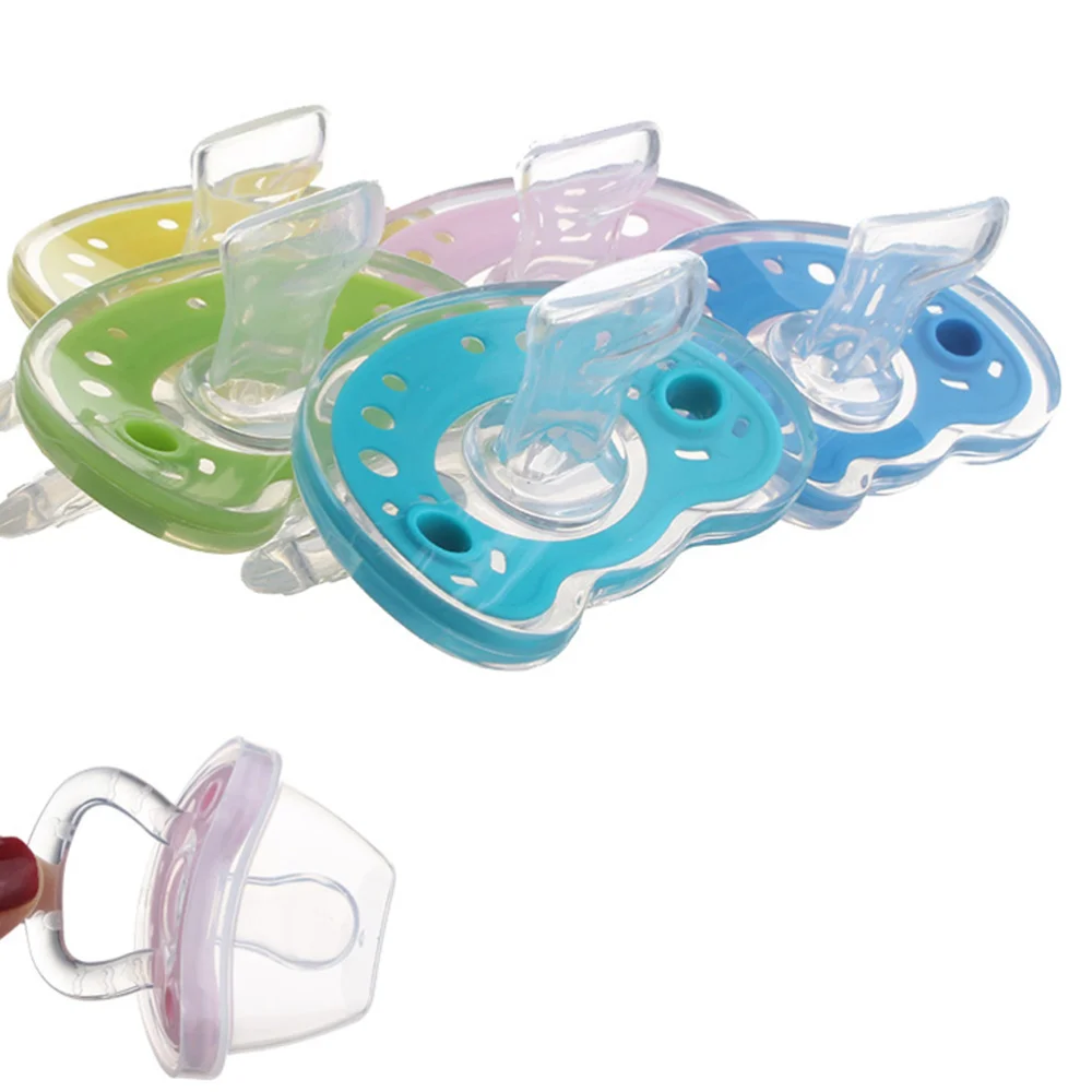 

5 Pcs Infant Pacifier Baby Soother Silicone Pacifier Portable Mini Baby Pacifier (Mixed Color)