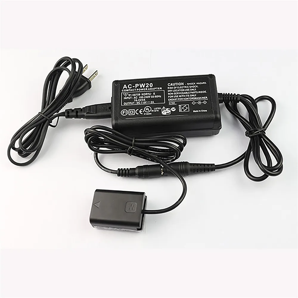 

Adapter Power AC-PW20 Charger for Sony NEX5T NEX35C 5N NEX7 NEX6 A7R RX10 Micro SLR Camera Battery External Power Adapter