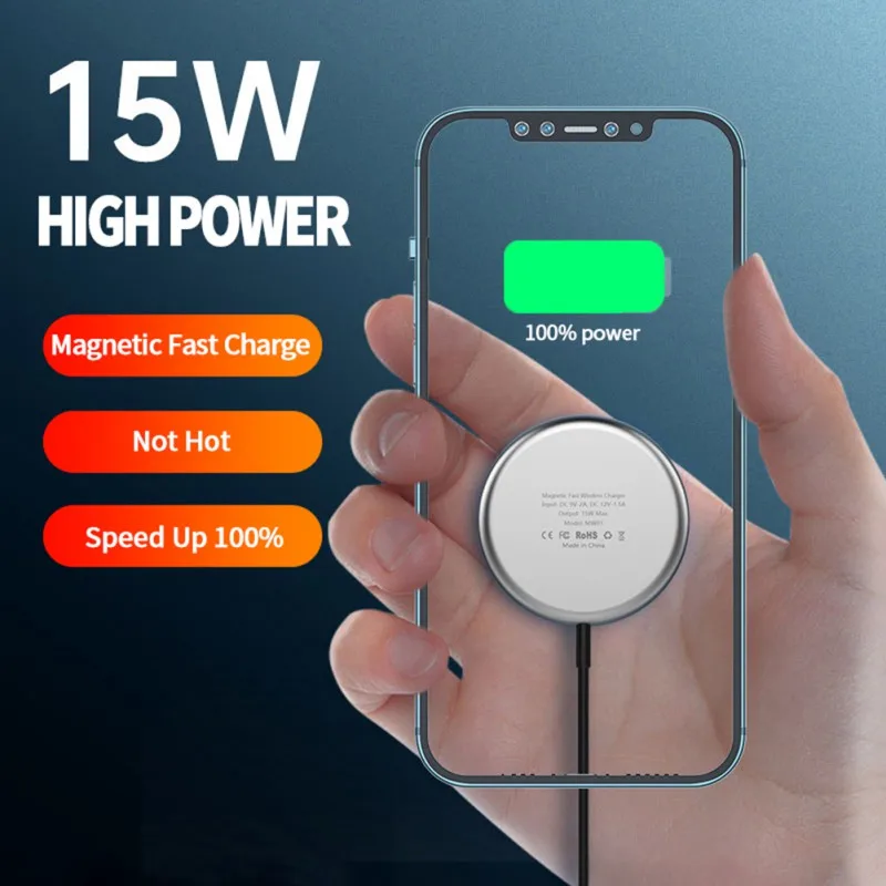 

15W Quick Mobile Phone Wireless Charger For IPhone 12 Pro Max 12 Huawei Xiaomi Fast Wireless Charging High Quality Chargers