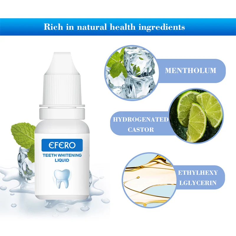 Сыворотка для отбеливания зубов Efero удаляет пятна зубного налета осветляет