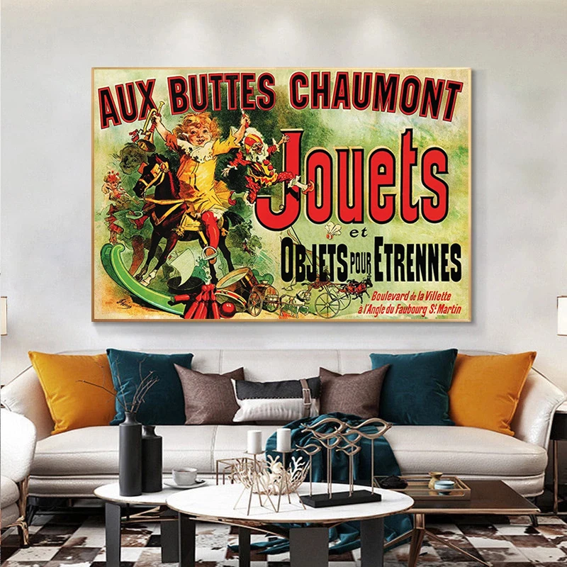 

Aux Buttes Chaumont Jouets Poster Friends TV Canvas Painting Poster and Print Wall Art Picture Cuadros for Living Room Decor