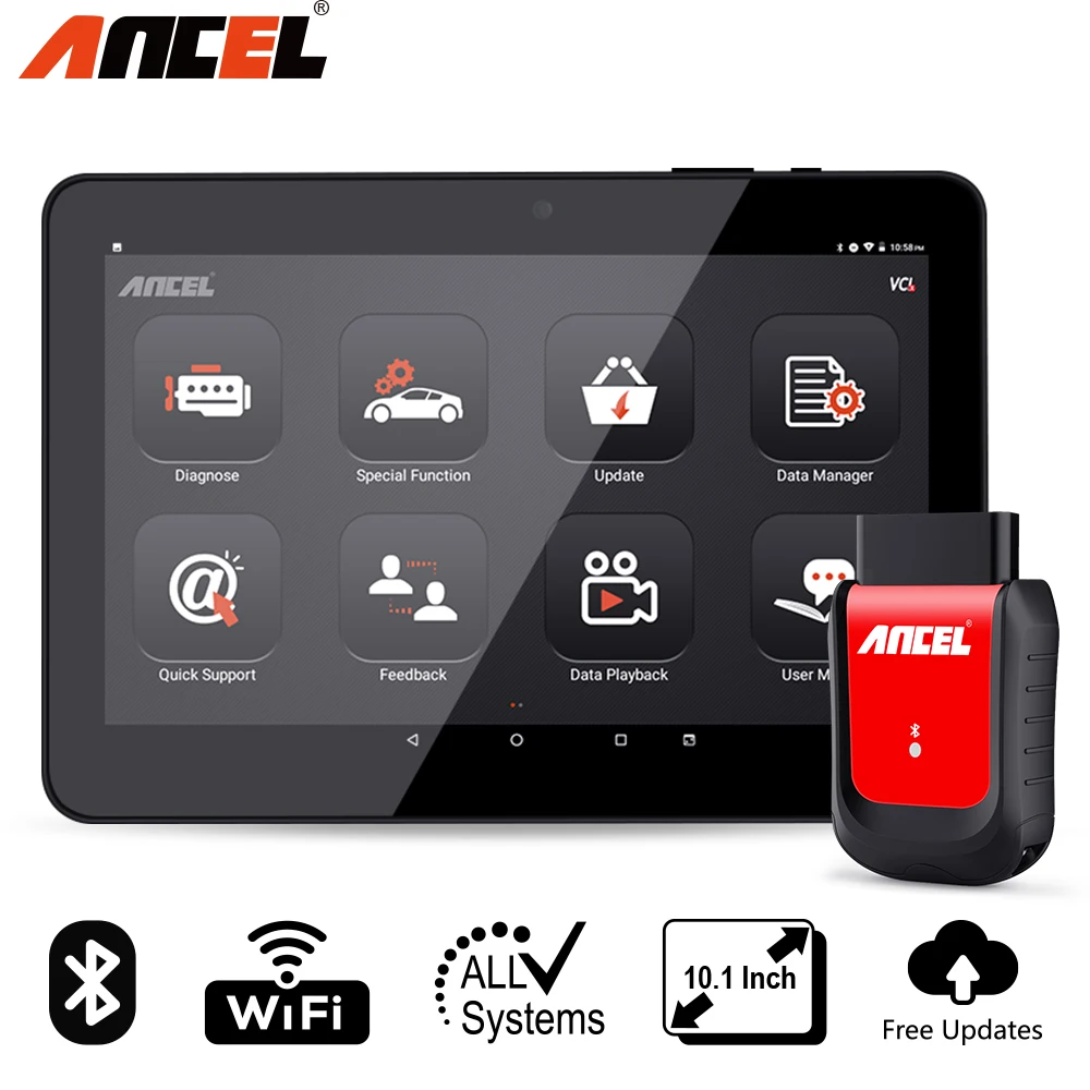 Ancel X6 Bluetooth OBD2 сканер ABS подушка безопасности масло EPB DPF Сброс Профессиональный OBD2 Автомобильный сканер бесплатное обновление автомобиля диагностический инструмент