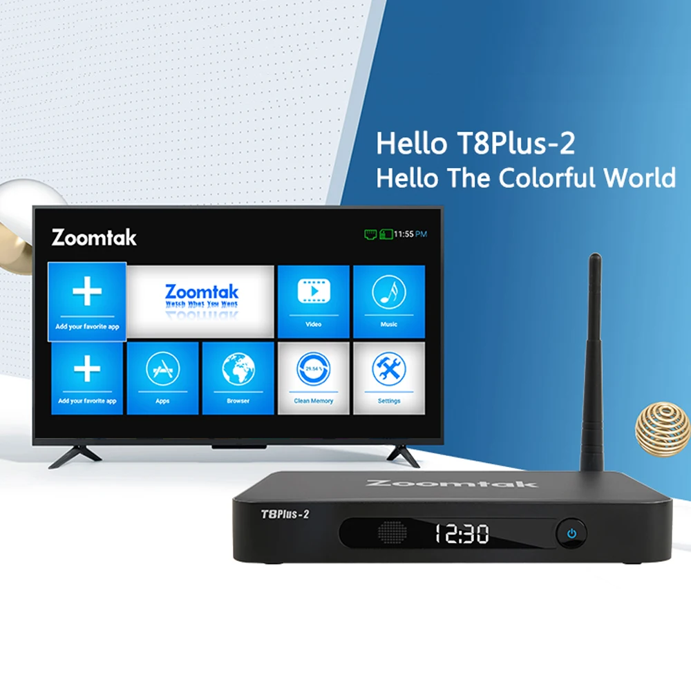 ТВ приставка T8 Plus Android 2020 Восьмиядерный процессор Amlogic S912 A53 2 + 16 ГБ HD 0 4K 1000M Wi Fi 4