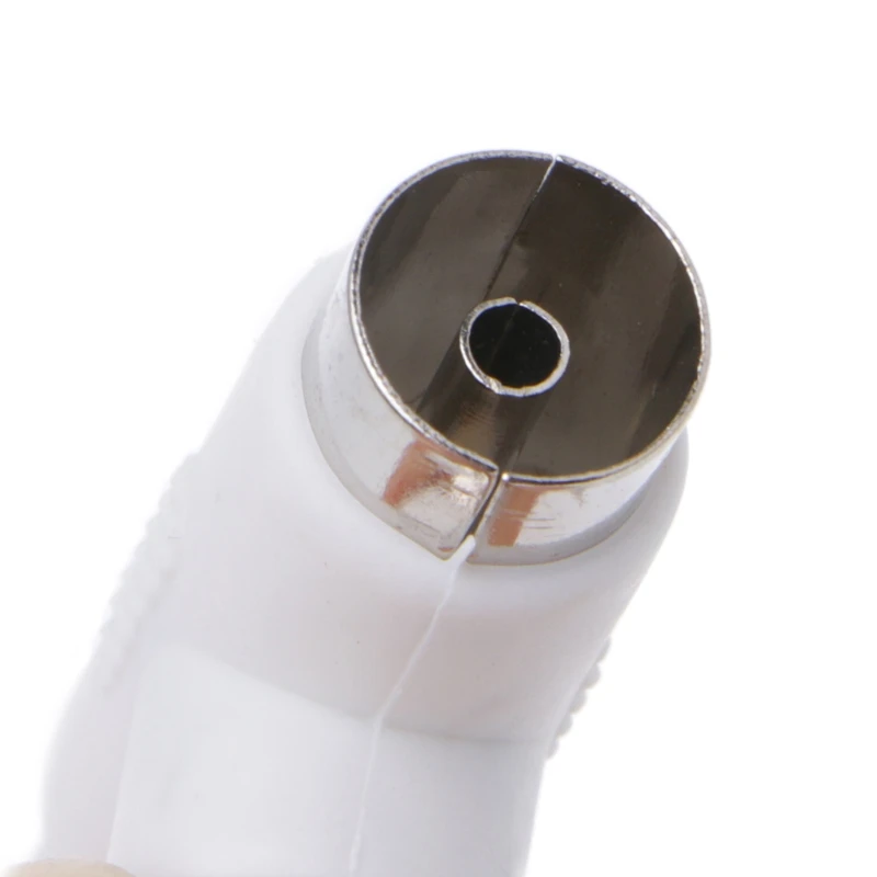 

2 Way TV T Splitter Aerial Coaxial Cable Male to 2x Female Connectors Adapter