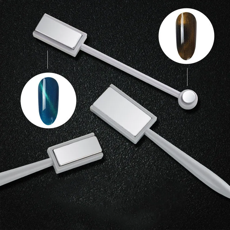 1 шт. двойная головка для ногтей магнитная ручка кошачьи глаза магнит Гель лак 3d