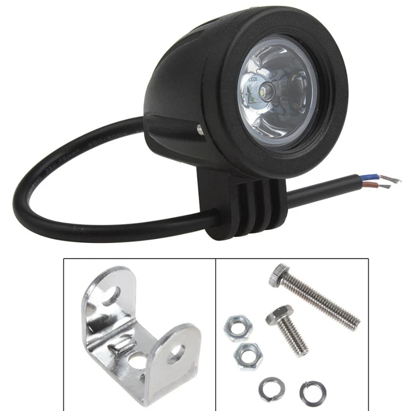 2 шт 10 Вт Автомобильные аксессуары светодиодный рабочий светильник внедорожный мотоцикл мотокросс 4x4 ATV мотор точечный луч светильник s 6500K противотуманная фара дальнего света