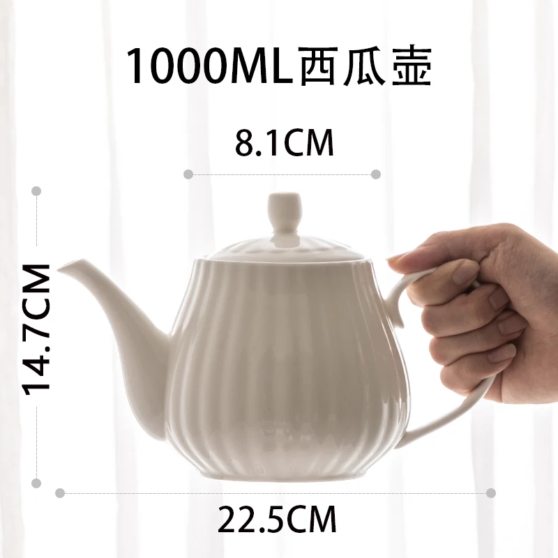 

1000ml Coffee Kettle Tea Pot Ceramics Long Narrow Gooseneck Spout Coffee Hand Drip Kettle Pour Over Kawiarka Home Decor AE50KF