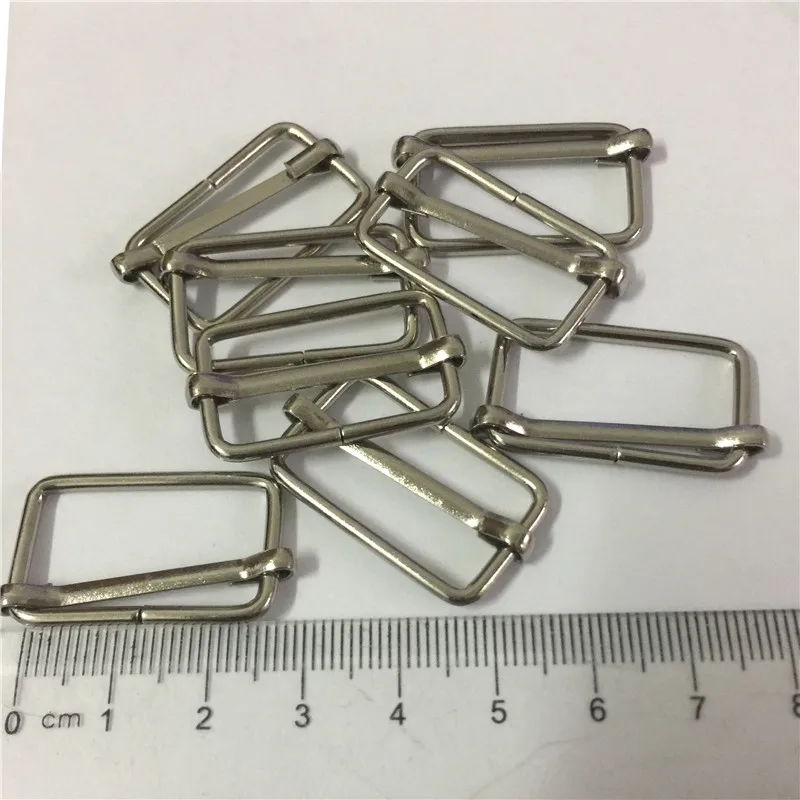 50 шт. серебристые регулируемые металлические ремни 25 мм|triglides slides|metal bucklesuspender buckles