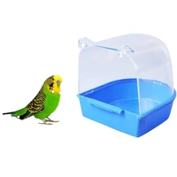 thickened pvc plastic parrot bird bathtub parrot bathing supplies plastic hanging tub shower birdbath pet bird supplies