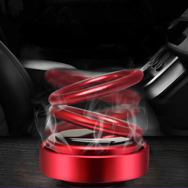 Автомобильный вращающийся освежитель воздуха на солнечной батарее ароматизатор