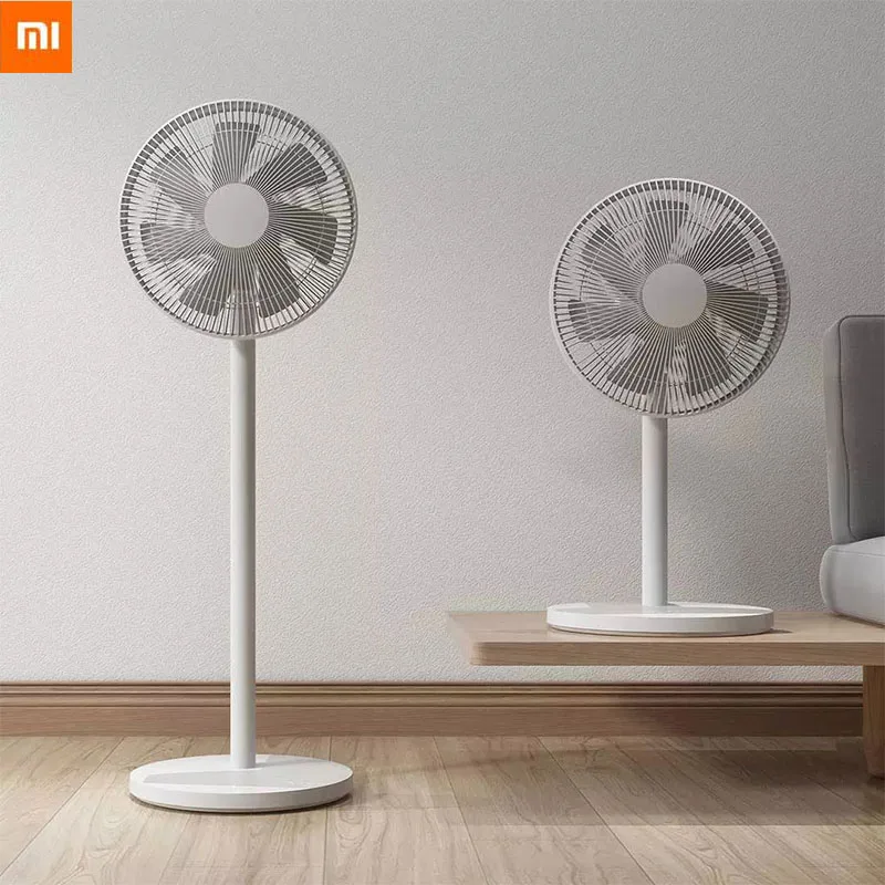 

New Xiaomi Mijia Standing Floor Fan Intelligent Voice App Control 7 Leaves With Large Air Volume Sleep Silent Fan For Home Use