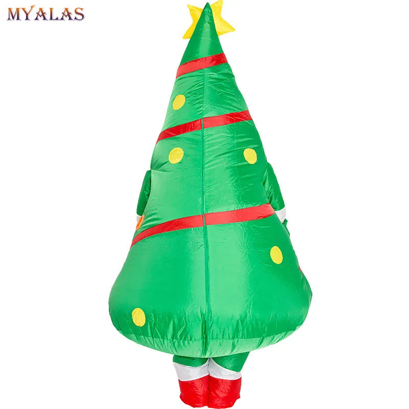 Рождественская ходячая елка надувной костюм Санта-Клаус Надувное платье