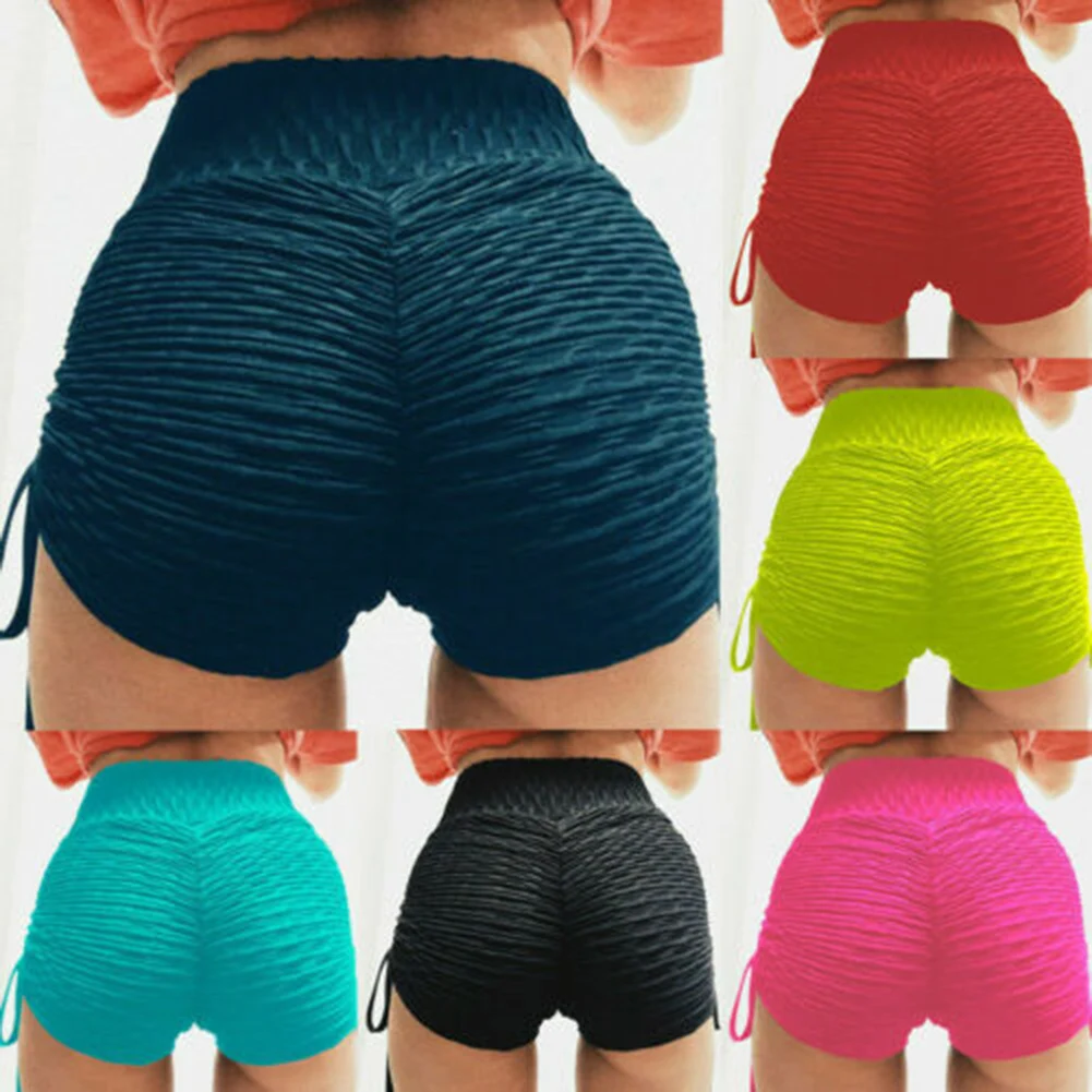 

Sexy Women Butt Lift Short Yoga Push Up Anti-Cellulite Leggings Soft Mid-waist Fitness Shorts Athletic Breathable J55