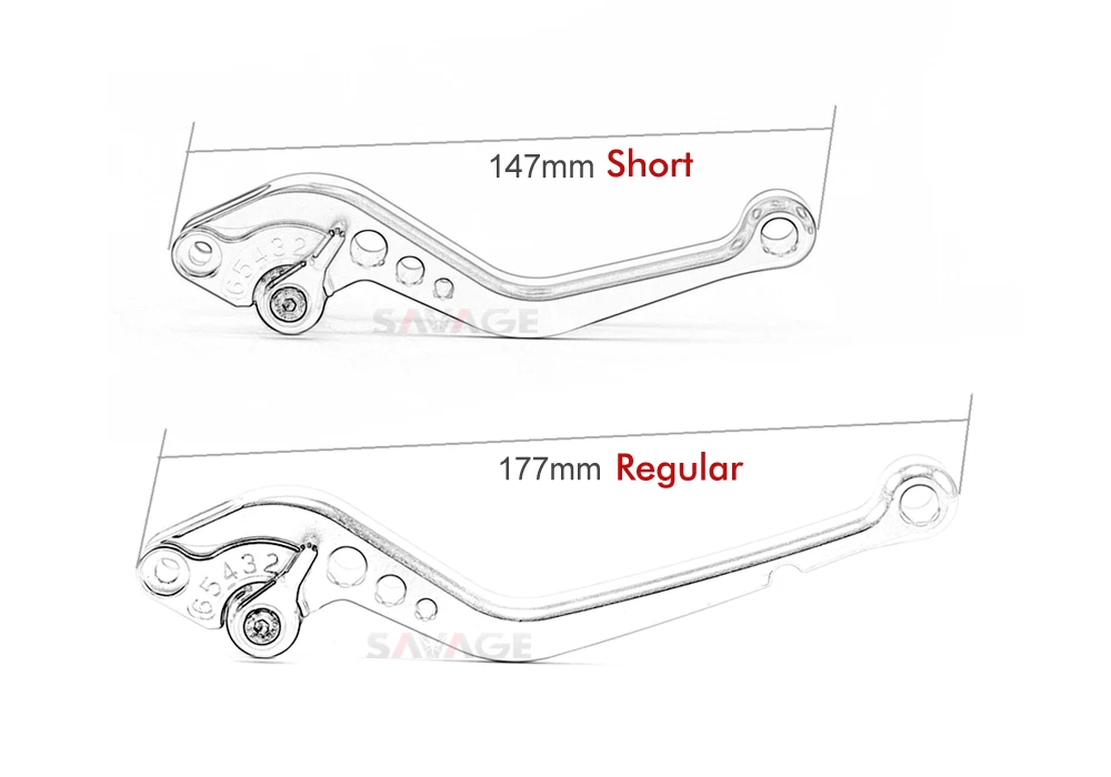 Короткие/длинные рычаги сцепления для мотоциклов KAWASAKI Z750 Z750S ER6N ER6F ZRX400 ZXR400 ZZR 400/600
