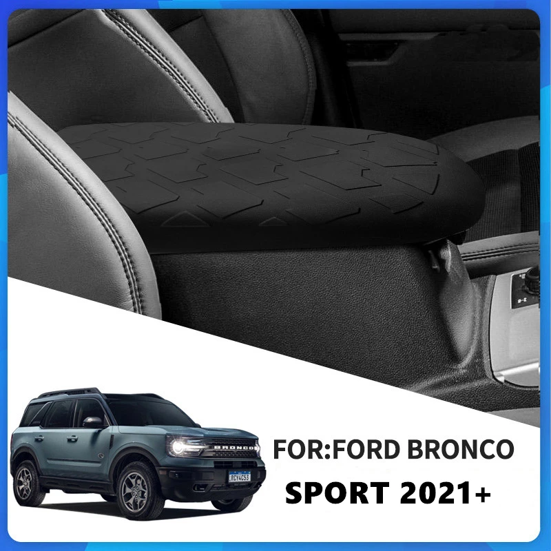 

Для 2021 + Ford Bronco Sport центральный подлокотник-ящик ТПЭ Защитная панель для защиты от царапин чехол Крышка отделка салона автомобиля