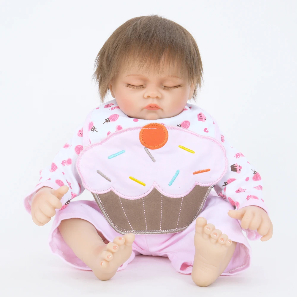 Новый Дизайн 50 см Экологичная PP Coton Кукла Reborn Baby Kid для сна Playmate Игрушки раннего