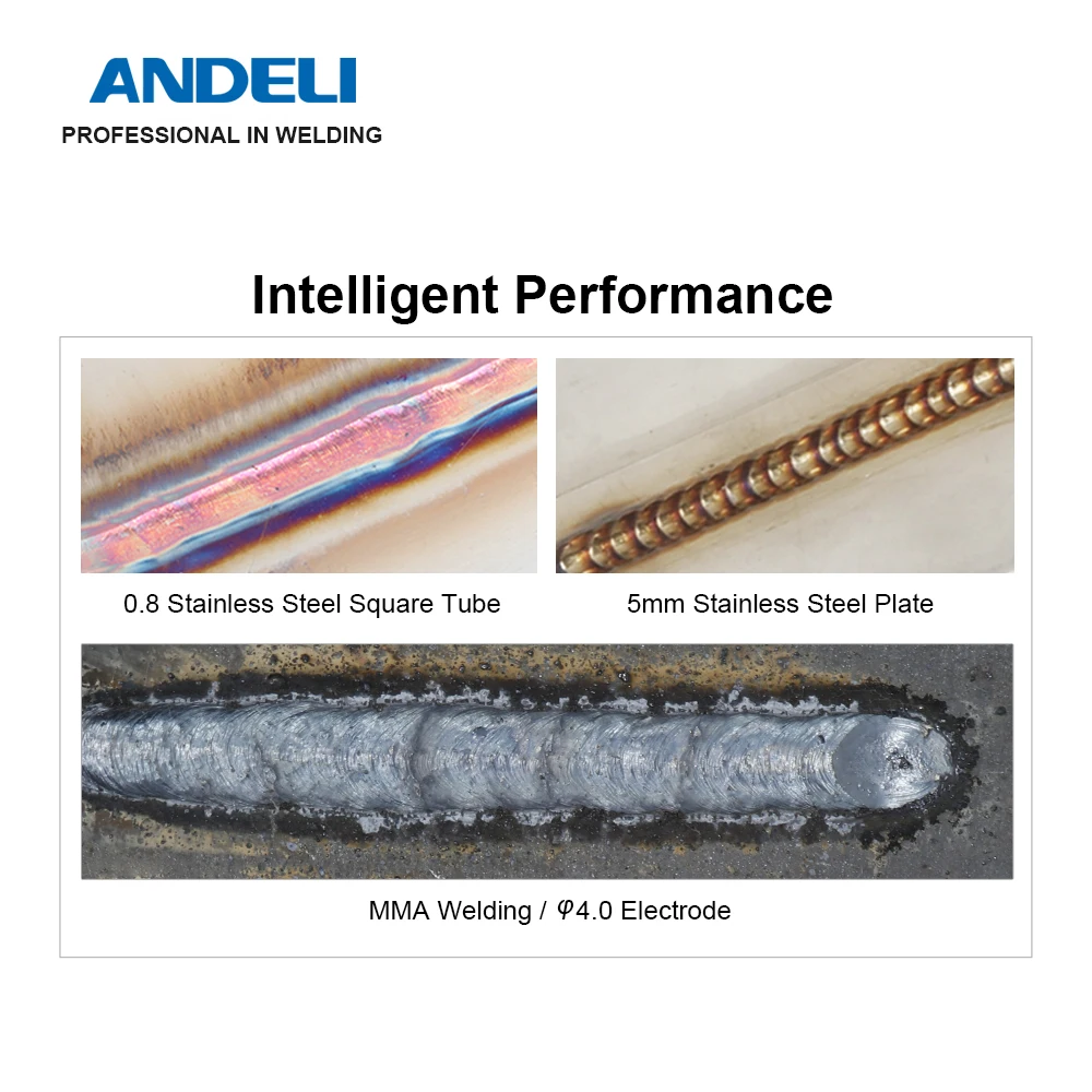 ANDELI интеллигентая (ый) Портативный однофазный 110V/220V DC инвертор Импульсная Tig