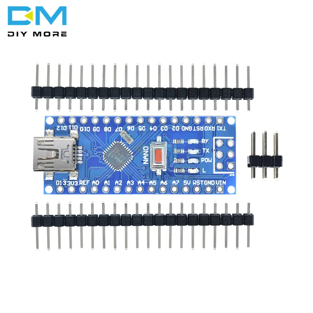 Mini USB CH340 Nano 3,0 ATmega328P плата контроллера совместима с Arduino Nano CH340 USB драйвер Nano V3.0 ATmega328