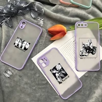 tokyo revengers mikey phone case matte transparent for iphone 7 8 11 12 plus mini x xs xr pro max cover