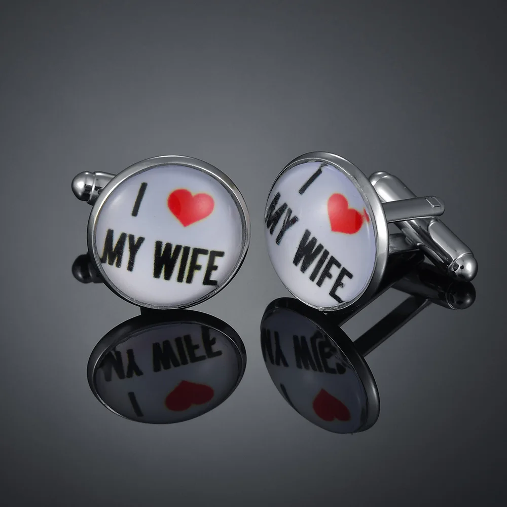 Мужские французские запонки из меди и стекла в четырех цветах | Украшения