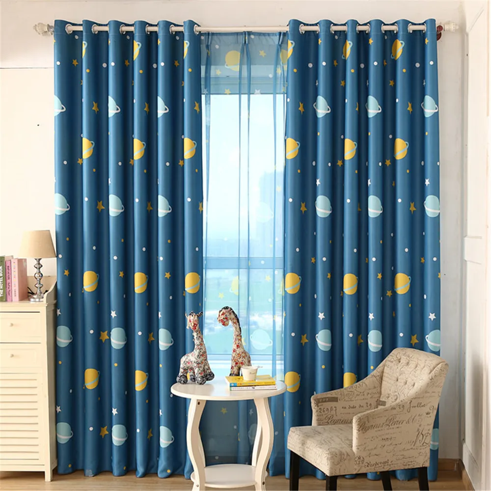 

Modern Blackout Curtains Brids Pattern For Living Room Window Bedroom shading Ready Made Finished Drapes Blinds B 2JL394