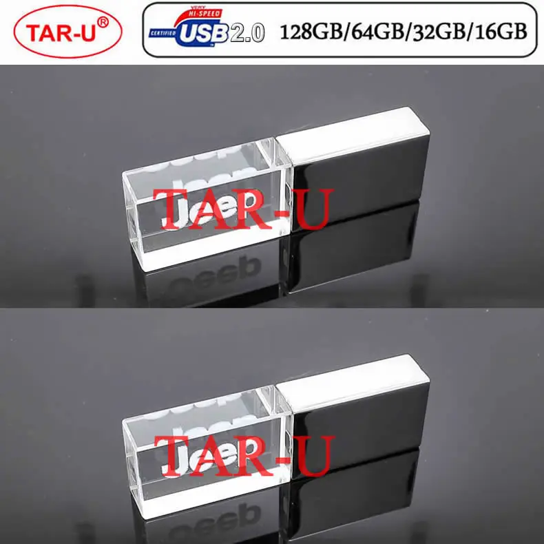 Креативный брендовый Автомобильный логотип 64 ГБ 32 16 Хрустальный USB флэш